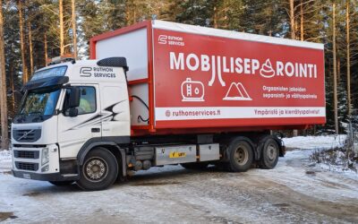 Uusi separointiyksikkö liikkuu kuorma-auton lavalla kaikkialle Suomeen